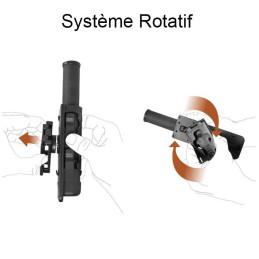 Porte-bâton 8VP60 de défense télescopique pivotant Vega