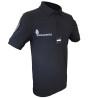Polo Gendarmerie Criminalistique Numérique Noir brodé avec supports Velcro