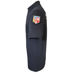 Polo Gendarmerie Criminalistique Numérique Noir brodé avec supports Velcro