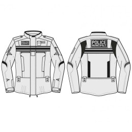 Veste Moto Hiver Police Municipale avec Coques de Protection