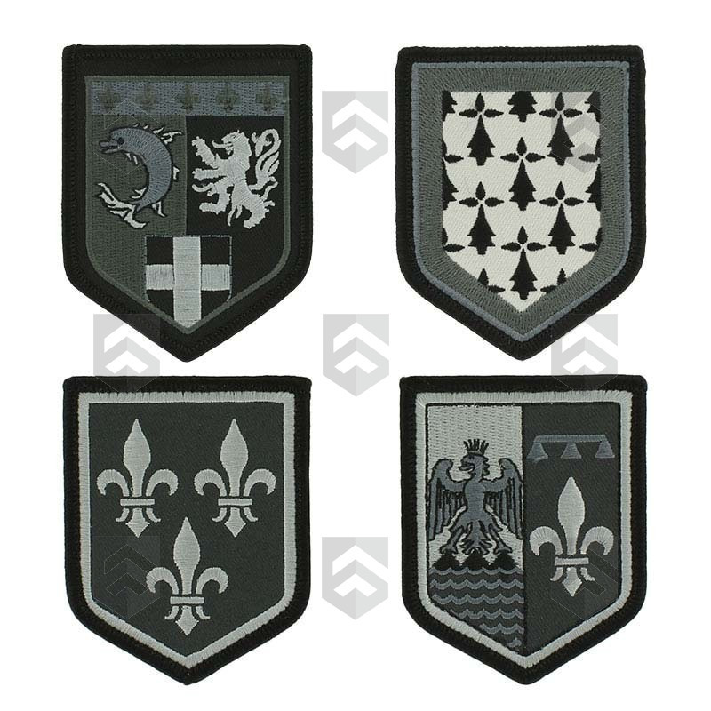 Lot De 6 Écussons Brodés Personnalisés Thermocollants – Pour Veste Ou Gilet Vétérans (Noir) – Haut, Bas, MC & Noms