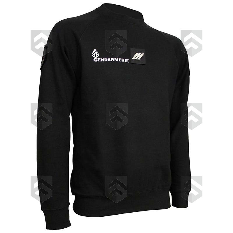 Sweat Shirt Raglan Gendarmerie Départementale Homme avec Supports Velcro