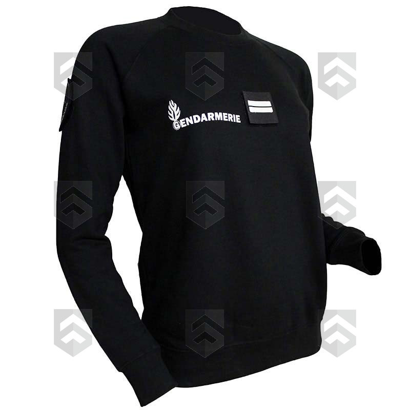Sweat Shirt Raglan Gendarmerie Femme avec Supports Velcro