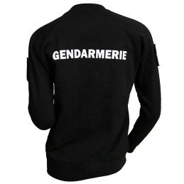 Sweat Shirt Raglan Gendarmerie Femme avec Supports Velcro