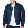 Blouson Bombers ENGINE Alpha Industries Bleu