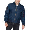 Blouson Bombers ENGINE Alpha Industries Bleu