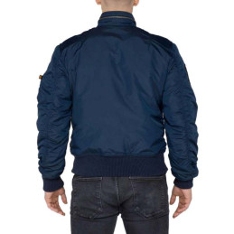 Blouson Bombers ENGINE Alpha Industries Bleu