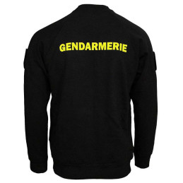 Sweat Shirt Raglan Gendarmerie Mobile Homme avec Supports Velcro