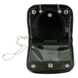 Porte-carte Tour de Cou + Porte-médaille de Ceinture Cuir + Médaille Police Municipale