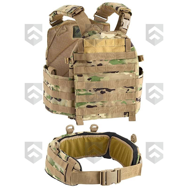 Ceinture Cummerbund Tactique Mesh Respirante – Quick Release 2 Pièces – Sangle Élastique Réglable Pour Gilet Porte-plaques