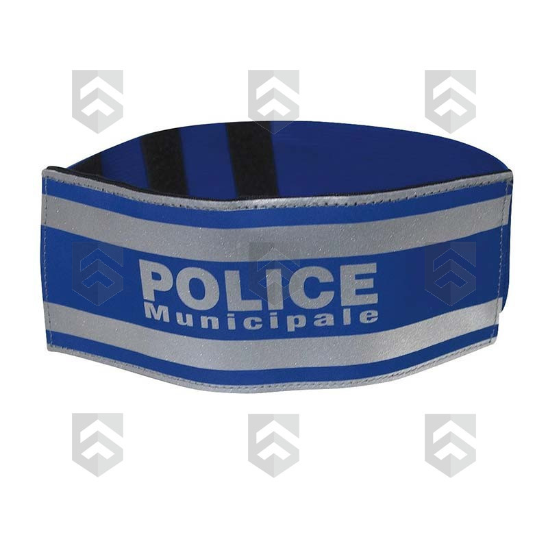 Brassard Police Municipale Rétroréfléchissant
