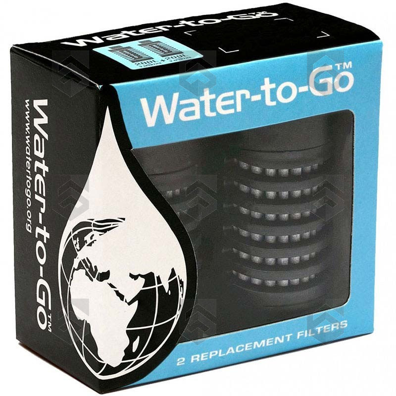 Lot de 2 Cartouches Filtrantes Water-To-Go Outdoor