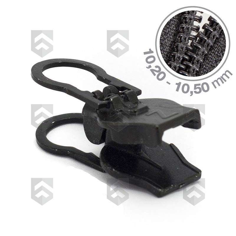 Curseur Zlideon 10C fermeture zip spiralée noir