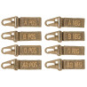 Porte-clés tactique Groupe Sanguin Miltec Coyote