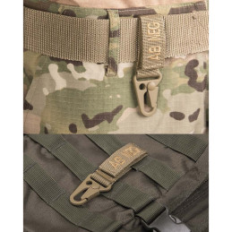 Porte-clés tactique Groupe Sanguin Miltec Coyote