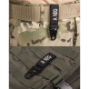 Porte-clés tactique Groupe Sanguin Miltec Noir