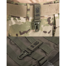 Porte-clés tactique Groupe Sanguin Miltec Vert OD