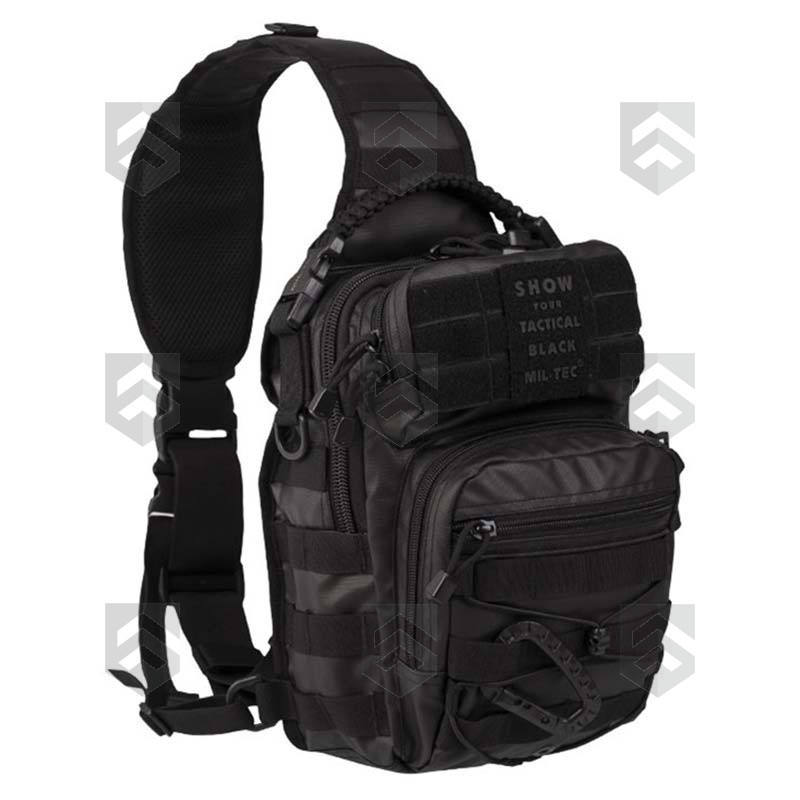 Sac bandoulière 10L Assault Pack Tactical Miltec Noir