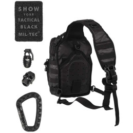 Sac bandoulière 10L Assault Pack Tactical Miltec Noir