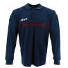 Polo ASVP Respirant Allégé Manches Longues Bleu Marine