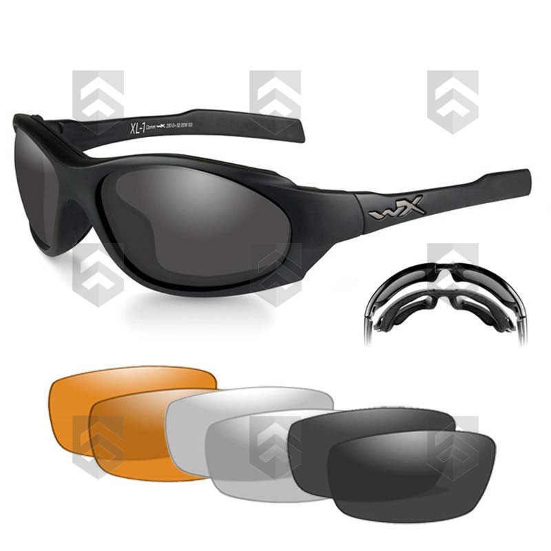 Pack Lunettes 3 Verres Balistiques XL-1 AD COMM WILEY X avec verres interchang