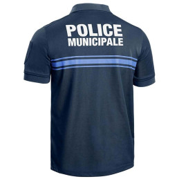 Polo Police Municipale Respirant Manches Courtes Bleu Marine PM ONE
