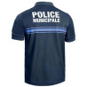 Polo Police Municipale Respirant Manches Courtes Bleu Marine PM ONE