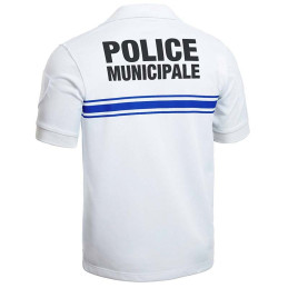 Polo Police Municipale Respirant Manches Courtes Blanc PM ONE