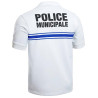 Polo Police Municipale Respirant Manches Courtes Blanc PM ONE