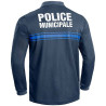 Polo Police Municipale Respirant Manches Longues Bleu Marine PM ONE