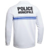 Polo Police Municipale Respirant Manches Longues Blanc PM ONE