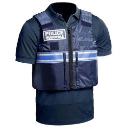 Polo Police Municipale Respirant GPB Manches Courtes Bleu Marine PM ONE