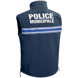 Gilet Softshell Police Municipale Bleu Marine PM ONE