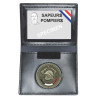 Porte-carte cuir 2 volets Sapeurs-Pompiers format CB + Médaille