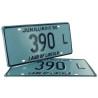 Paire de Plaques d'immatriculation USA - ILLINOIS (2 identiques)