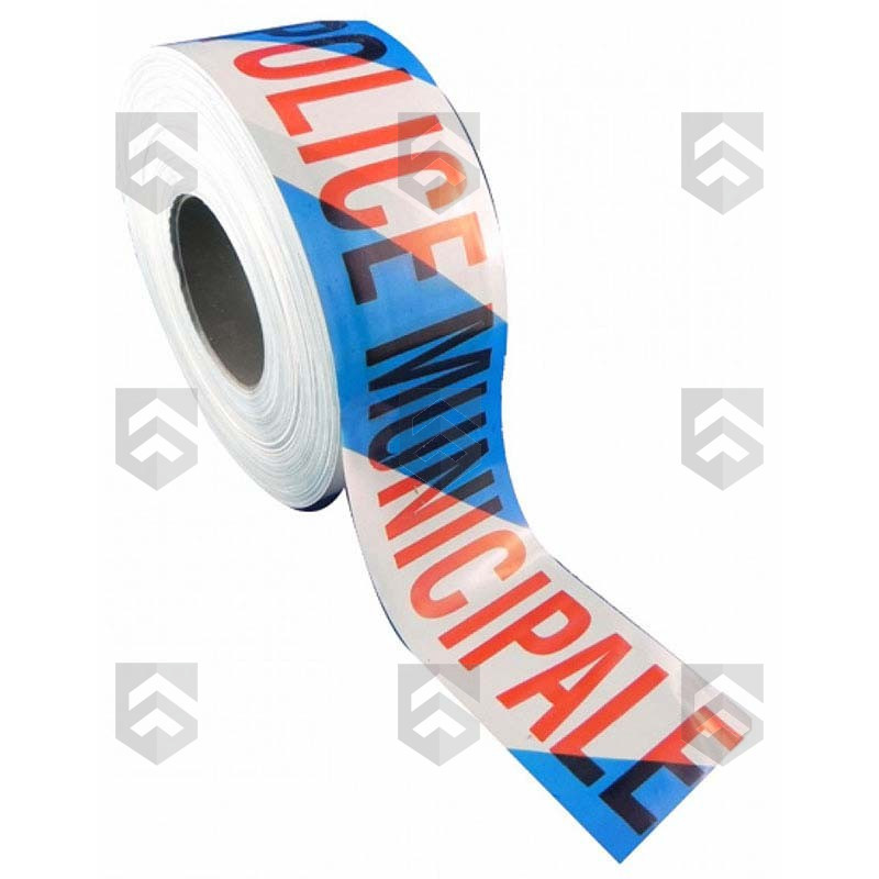 Rubalise à chevron bleu et blanc Police Municipale