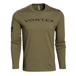 T-shirt manches longues Kaki Vortex