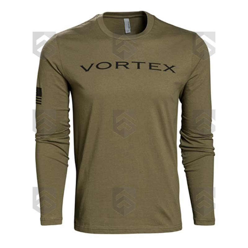 T-shirt manches longues Kaki Vortex