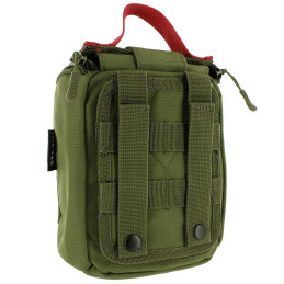 Pochette 1er Secours IFAK pré-équipée Laser Cut Miltec Vert OD