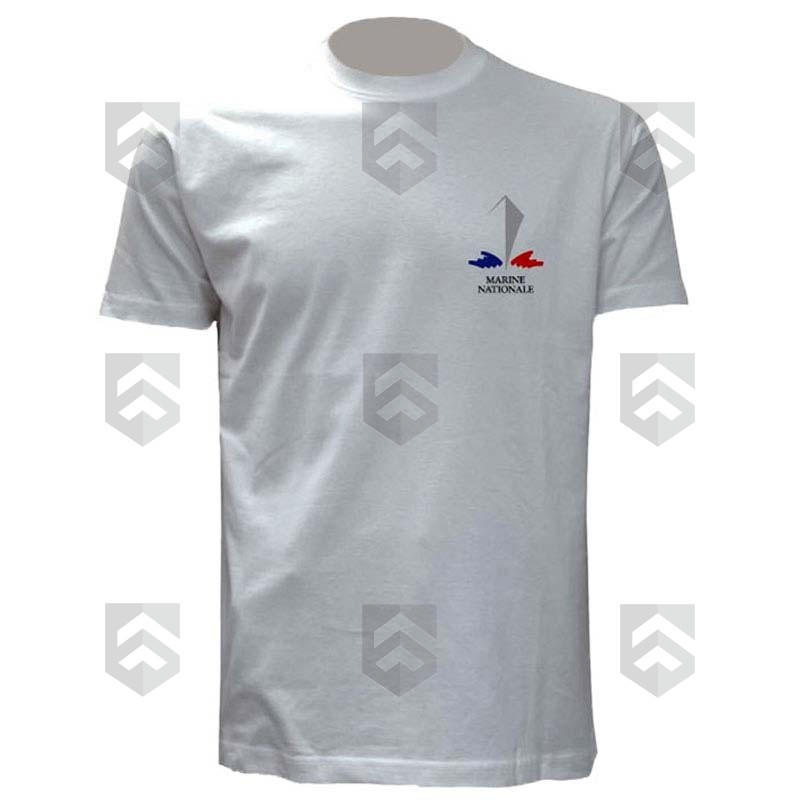 T-shirt imprimé OPEX Logo Marine Nationale Blanc