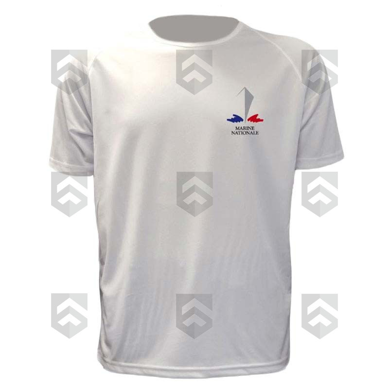 T-shirt imprimé OPEX Marine Nationale Respirant Blanc