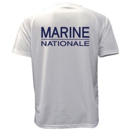 T-shirt imprimé OPEX Marine Nationale Respirant Blanc