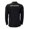 Polo Gendarmerie Mobile Manches Longues Respirant Noir Imprimé