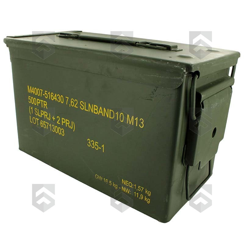 Caisse à munition Original US 5.56 mm pour le transport de cartouches grande