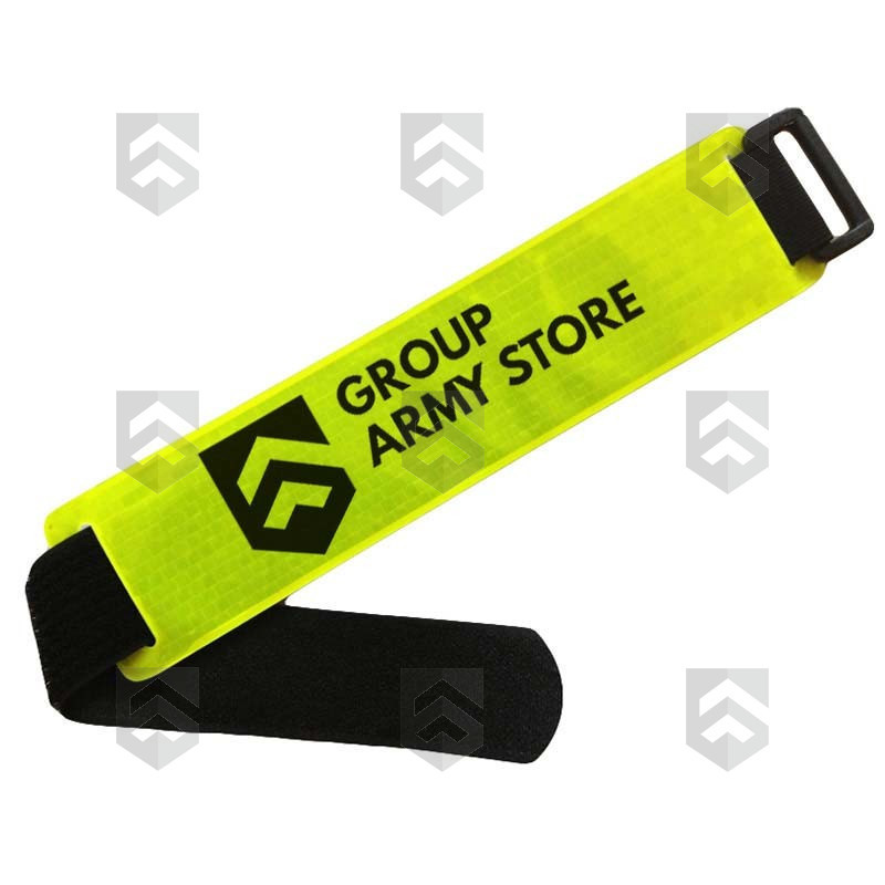 Brassard Réglable Réfléchissant Personnalisé jaune fluo