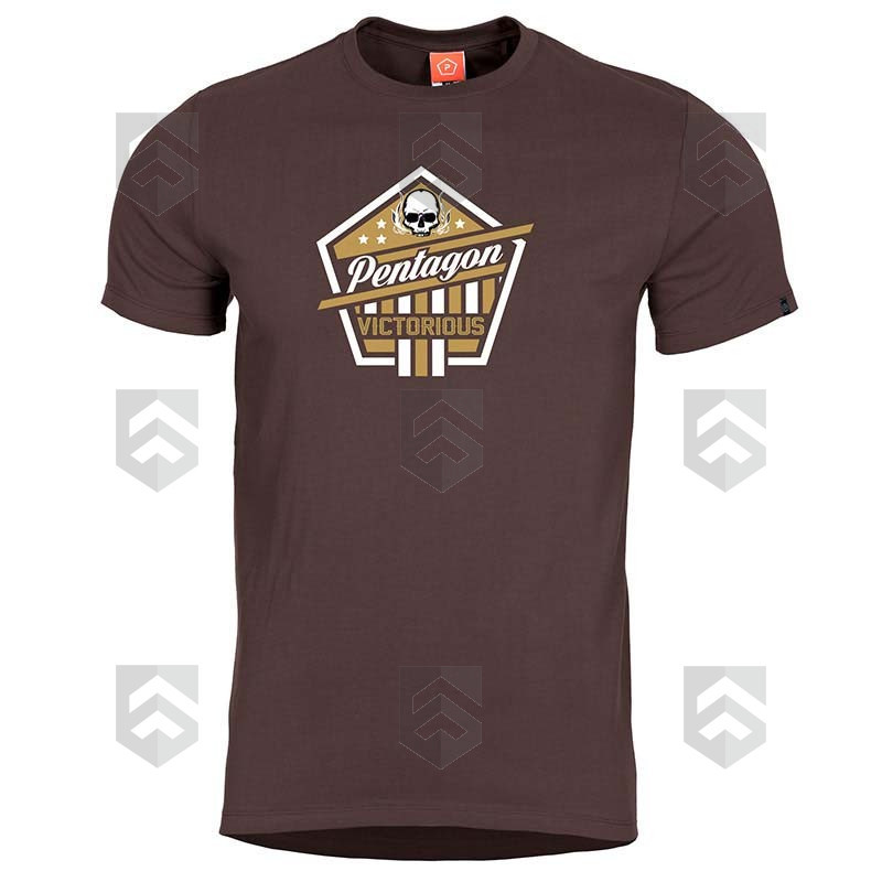 T-shirt manches courtes Pentagon Victorious Marron