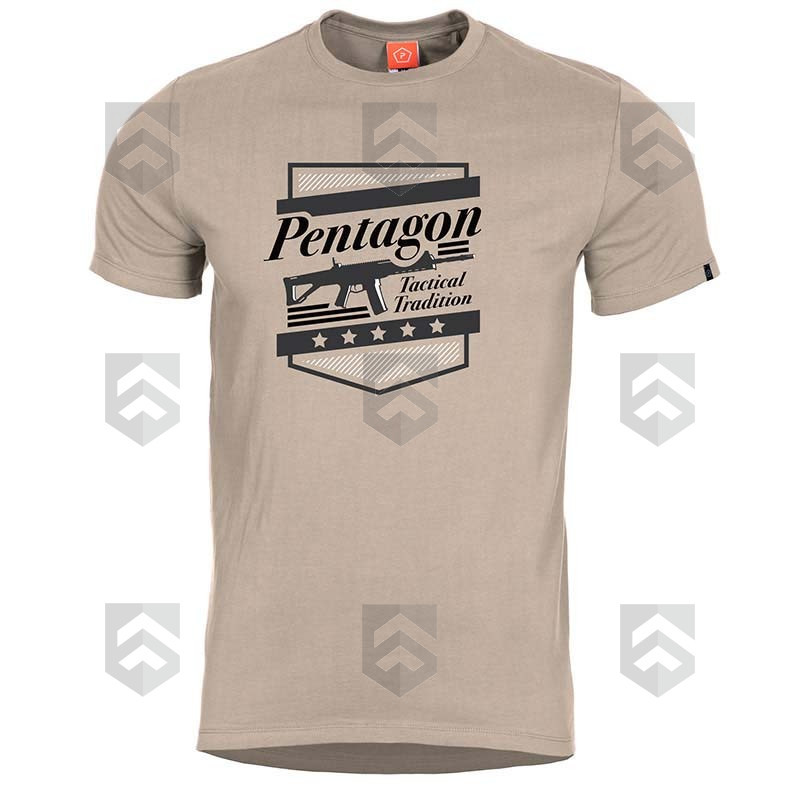 T-shirt manches courtes Pentagon ACR Beige