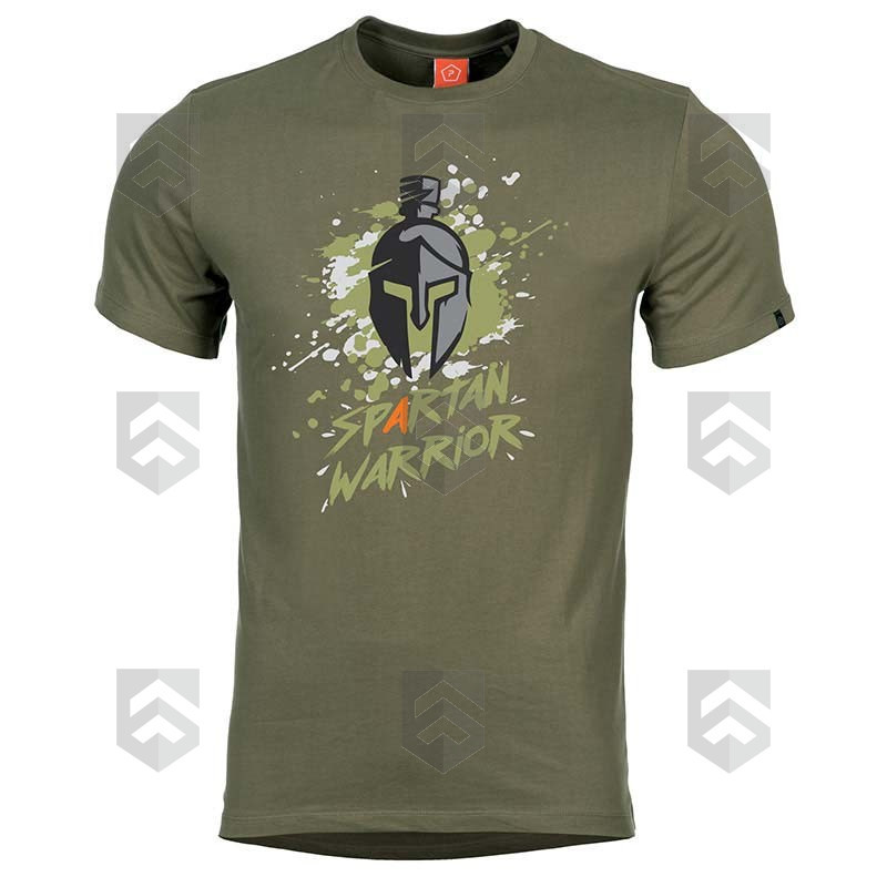 T-shirt manches courtes Pentagon Spartan Warrior Kaki