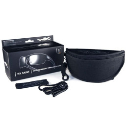Pack Lunettes Balistiques Saint WILEY X Noir Mat Incolore/Ambré/Fumé