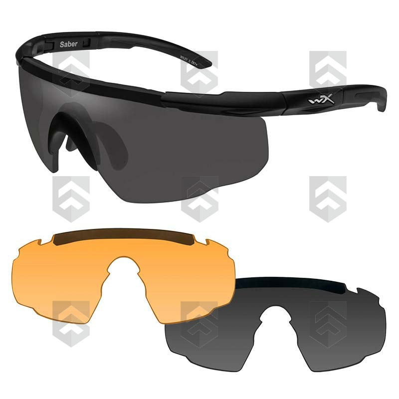 Pack Lunettes Balistiques Saber Adv WILEY X Ambré/Fumé